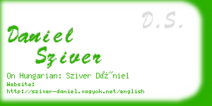 daniel sziver business card